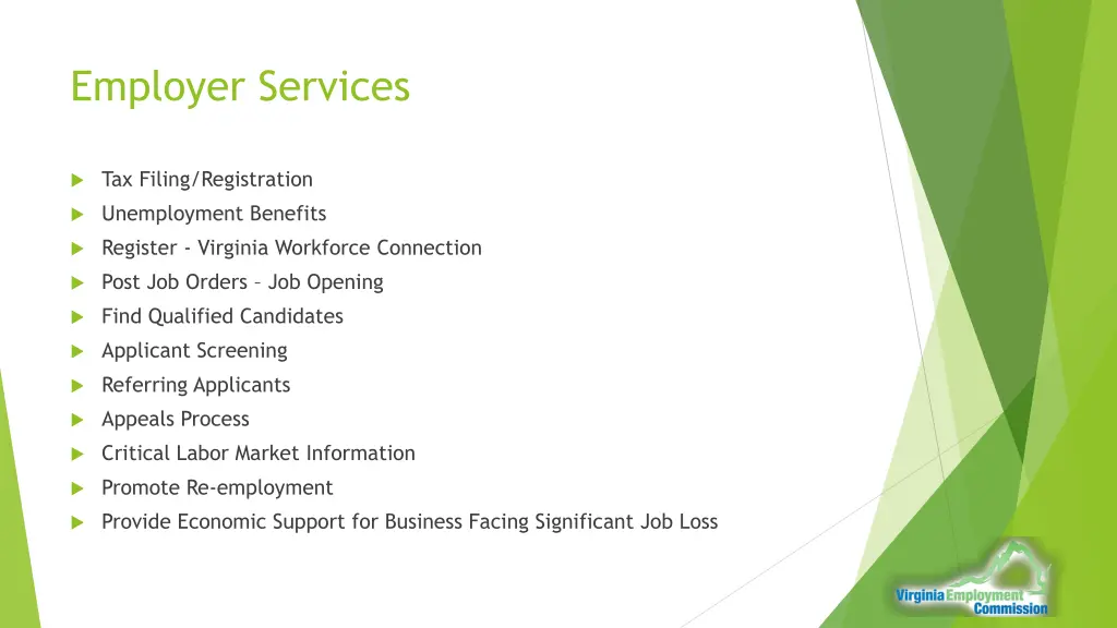 employer services