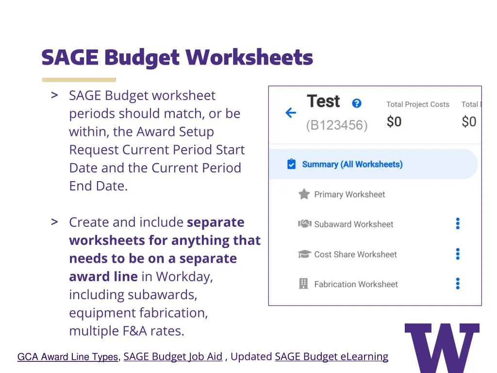 sage budget worksheets 2