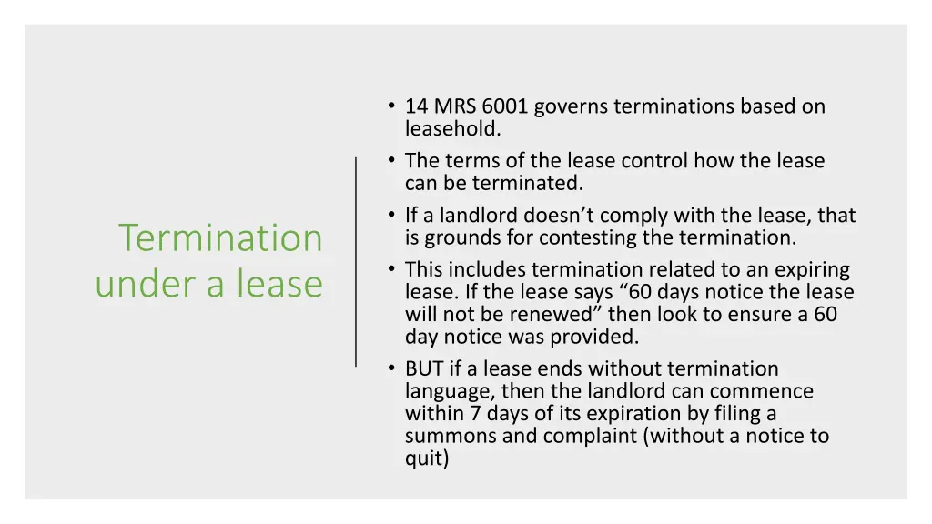 14 mrs 6001 governs terminations based