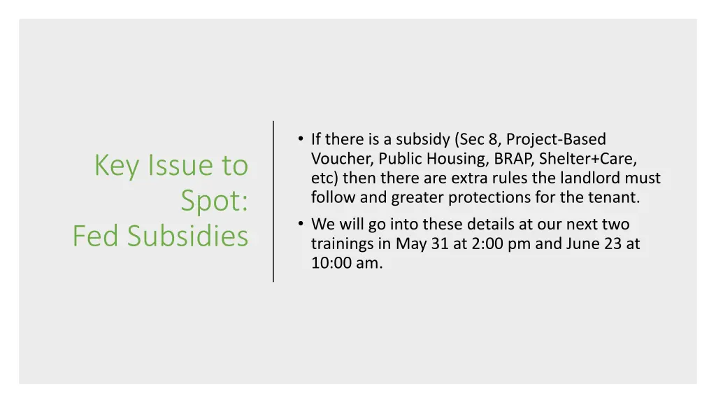 if there is a subsidy sec 8 project based voucher