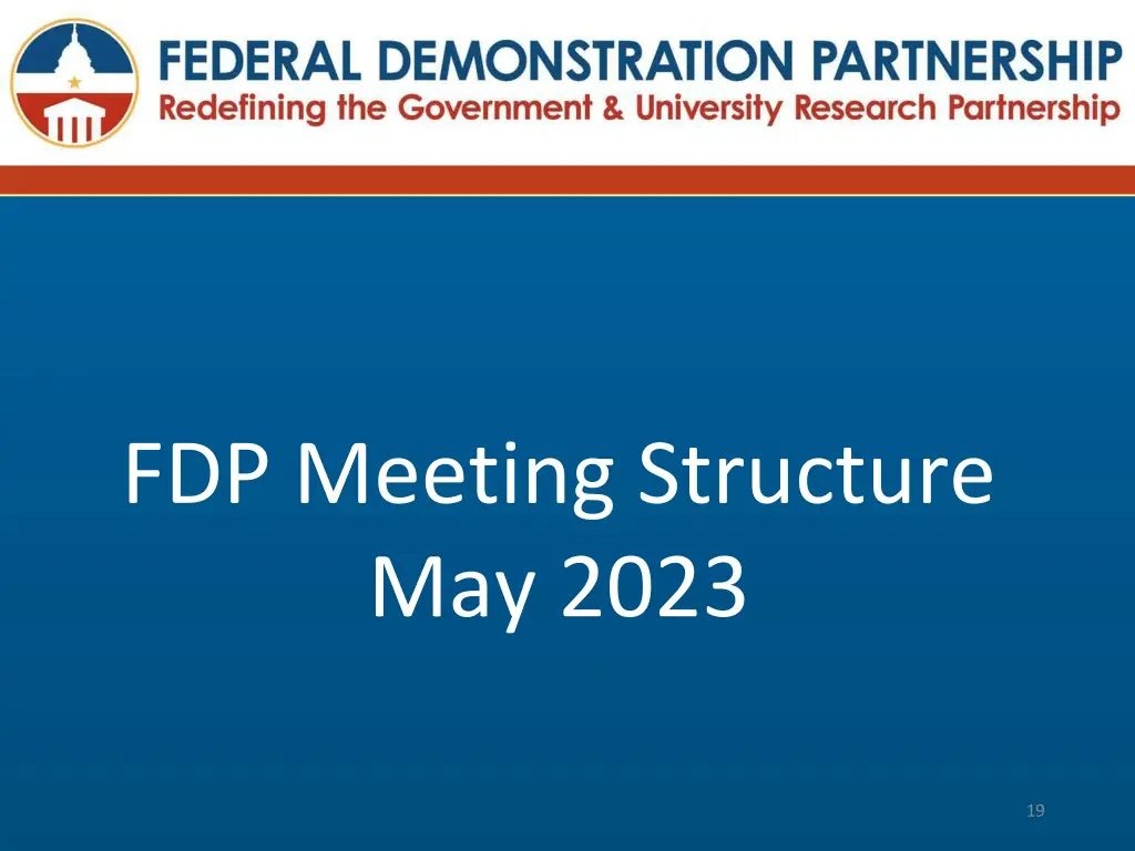 fdp meeting structure may 2023