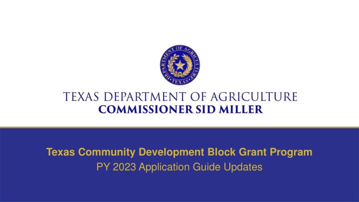 texas community development block grant program