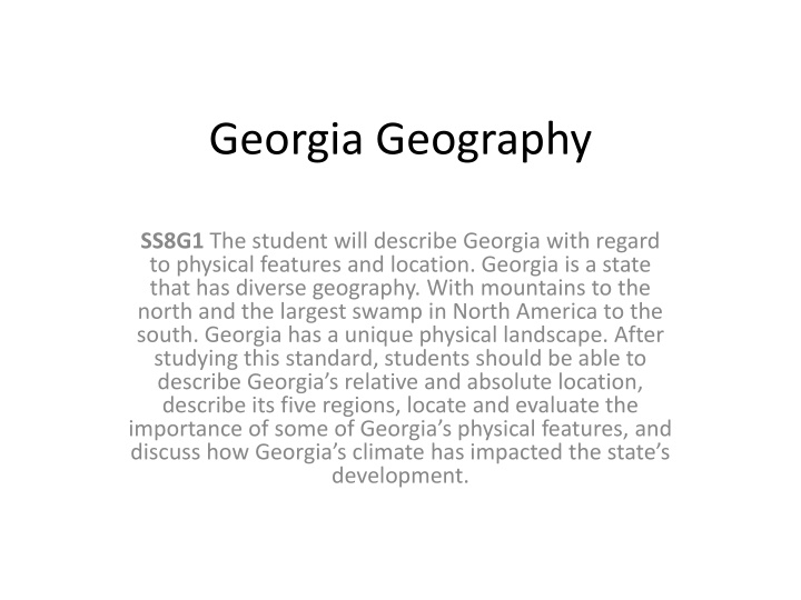 georgia geography