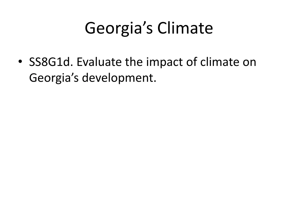 georgia s climate