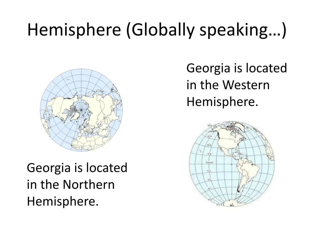 hemisphere globally speaking