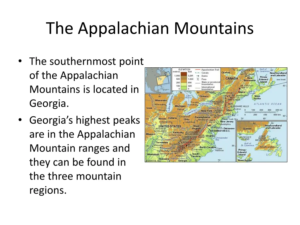 the appalachian mountains