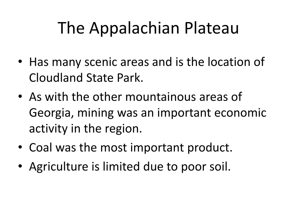 the appalachian plateau 2