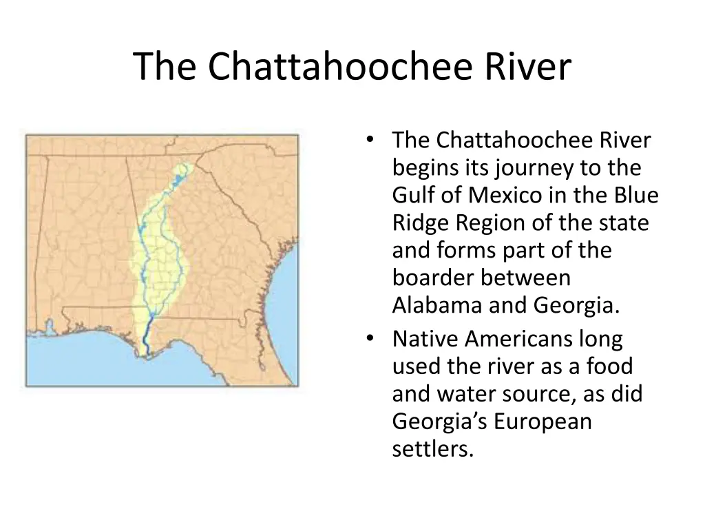 the chattahoochee river