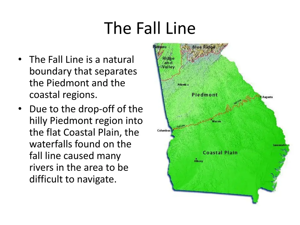 the fall line