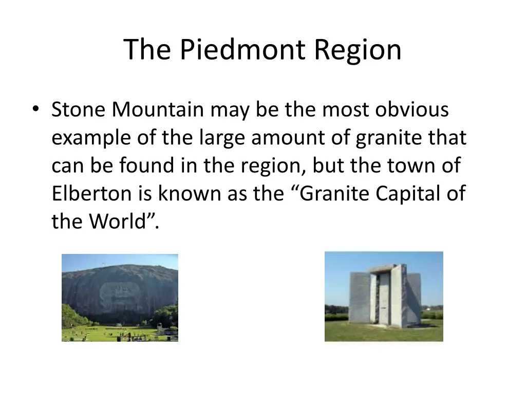 the piedmont region 3