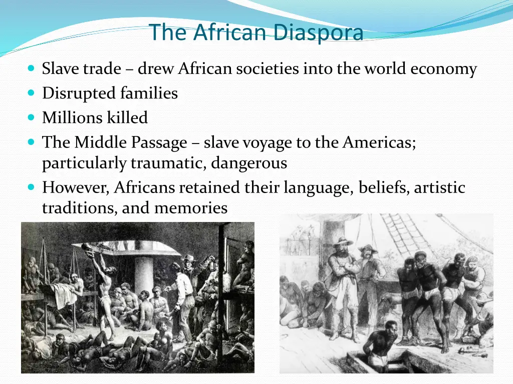 the african diaspora