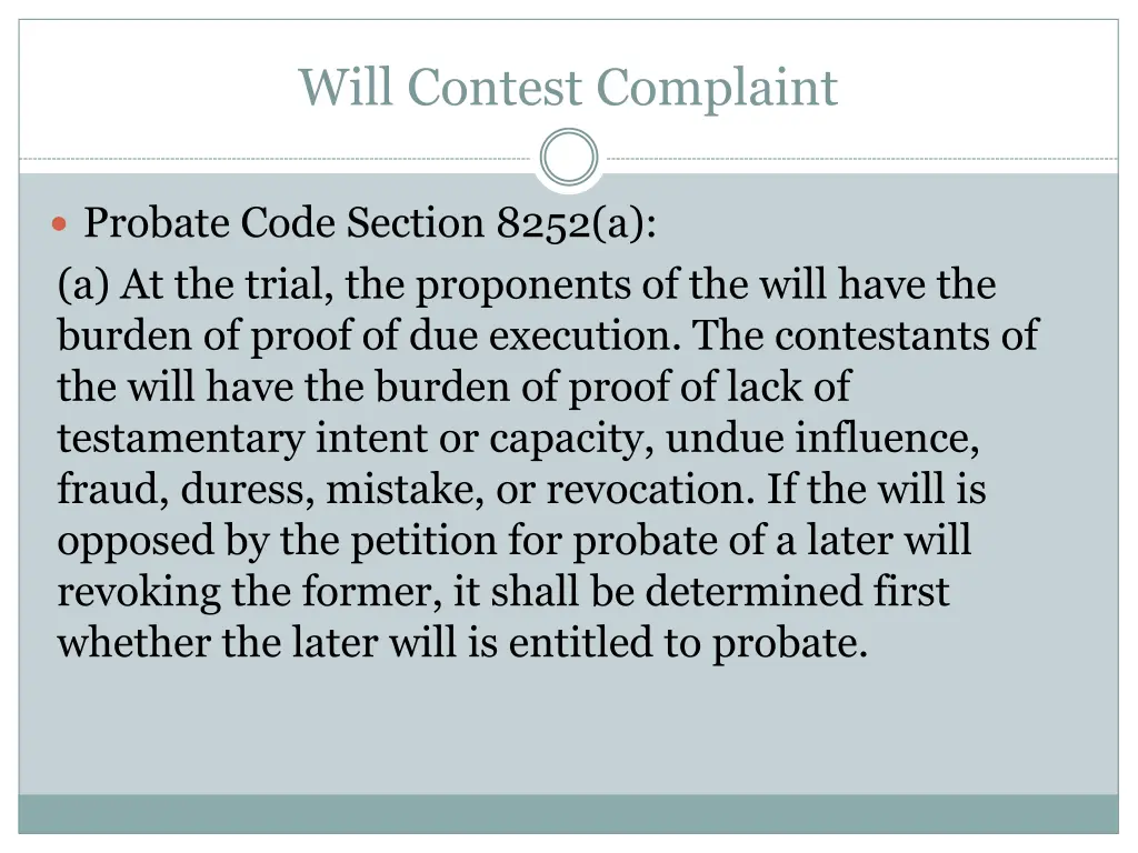 will contest complaint 2