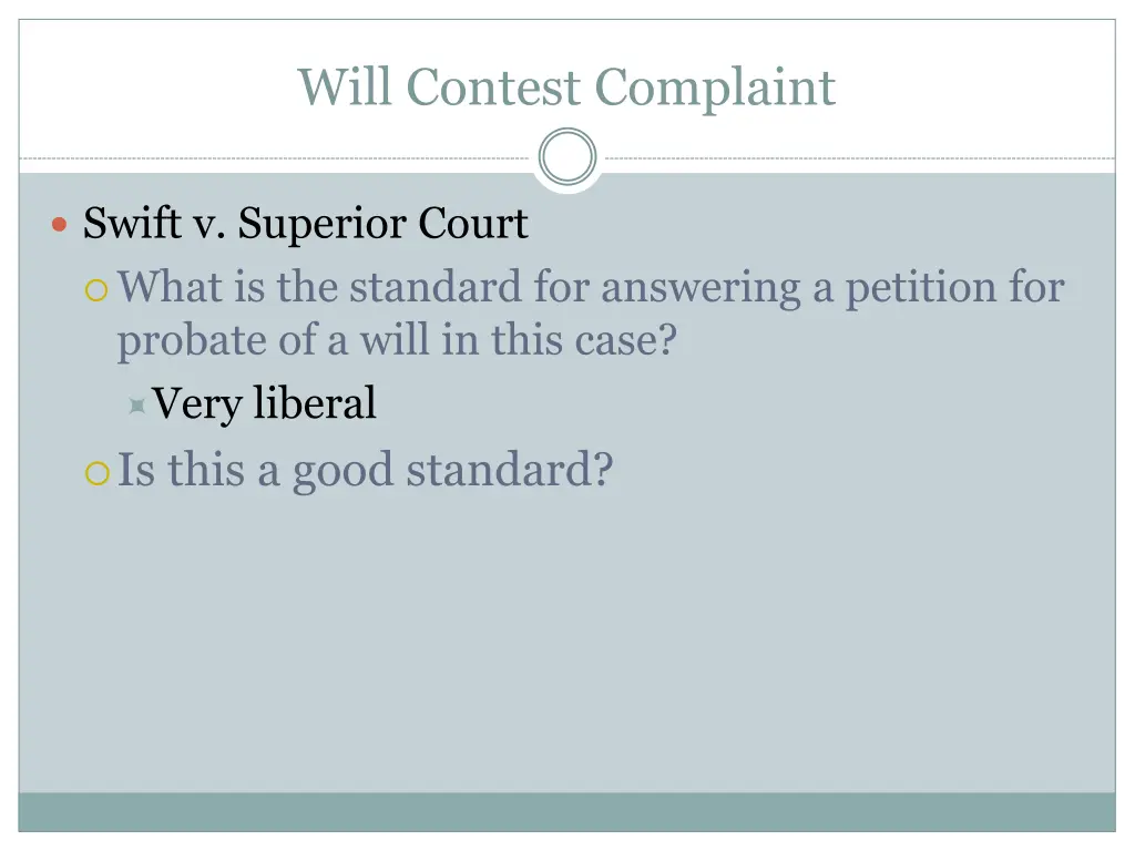 will contest complaint