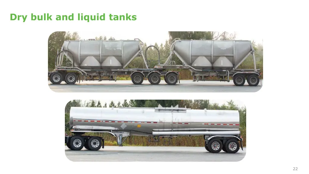 dry bulk and liquid tanks