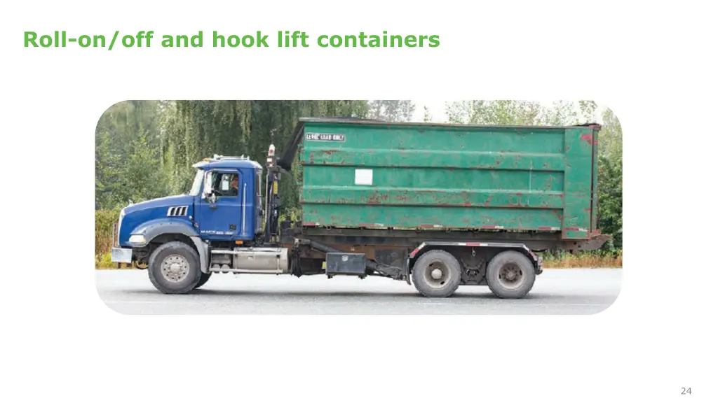 roll on off and hook lift containers