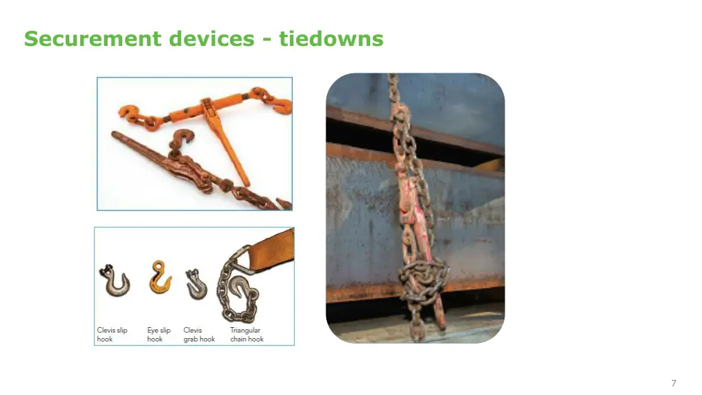 securement devices tiedowns