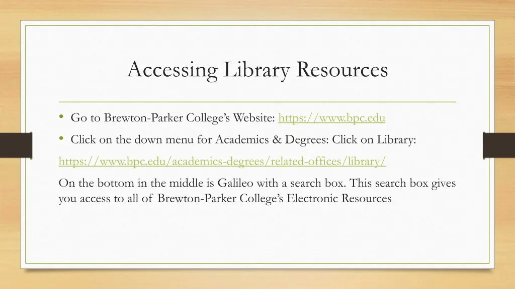 accessing library resources