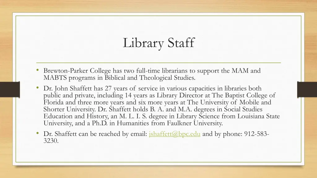 library staff