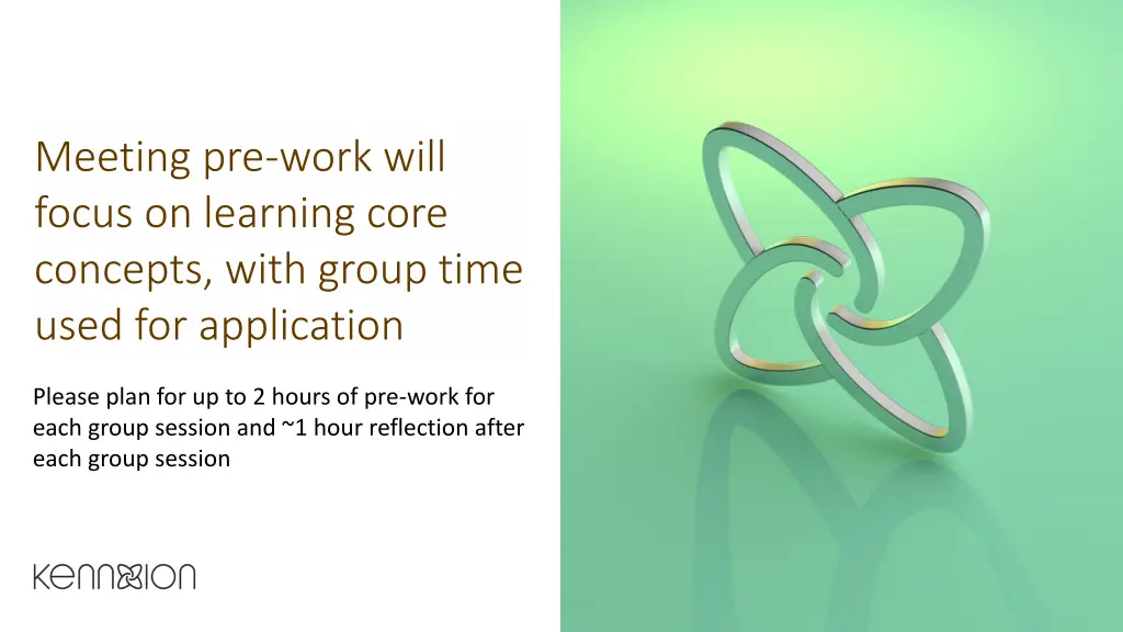 meeting pre work will focus on learning core