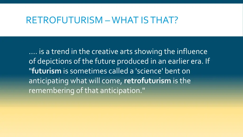 retrofuturism what is that