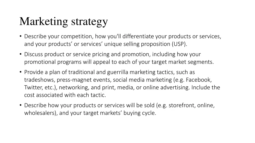 marketing strategy 1