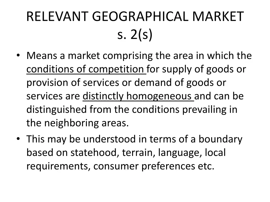 relevant geographical market s 2 s