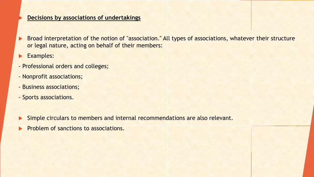 decisions by associations of undertakings