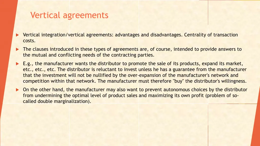 vertical agreements