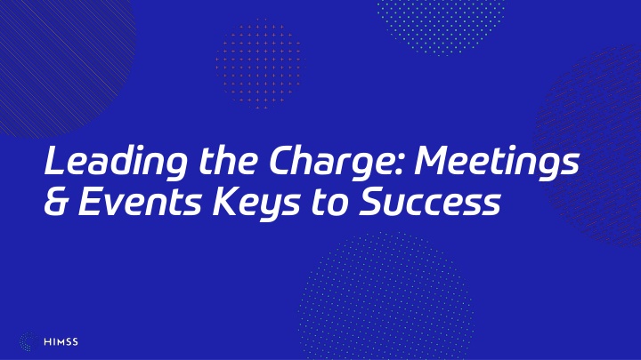 leading the charge meetings events keys to success