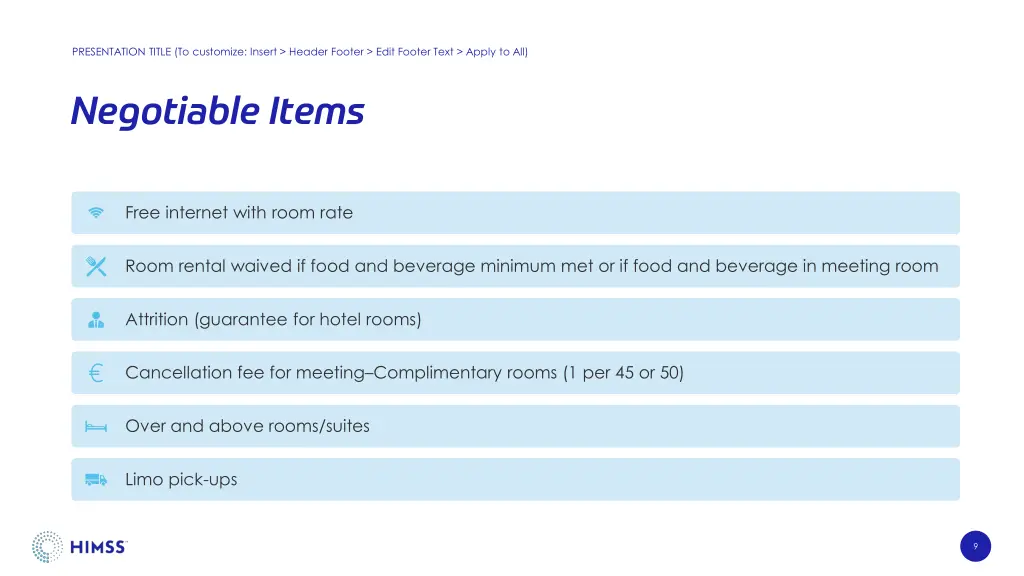 presentation title to customize insert header 5