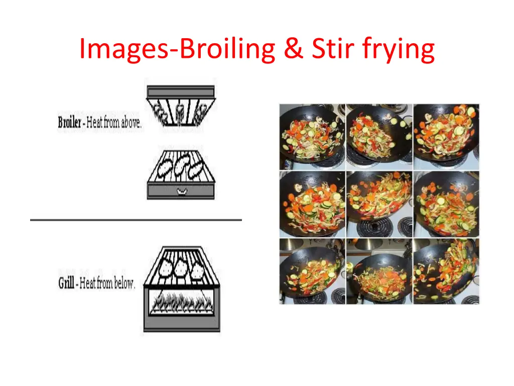 images broiling stir frying
