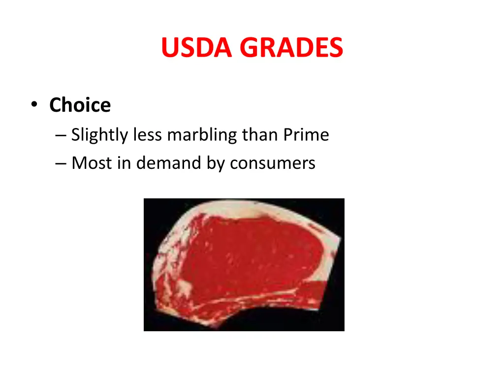 usda grades 1