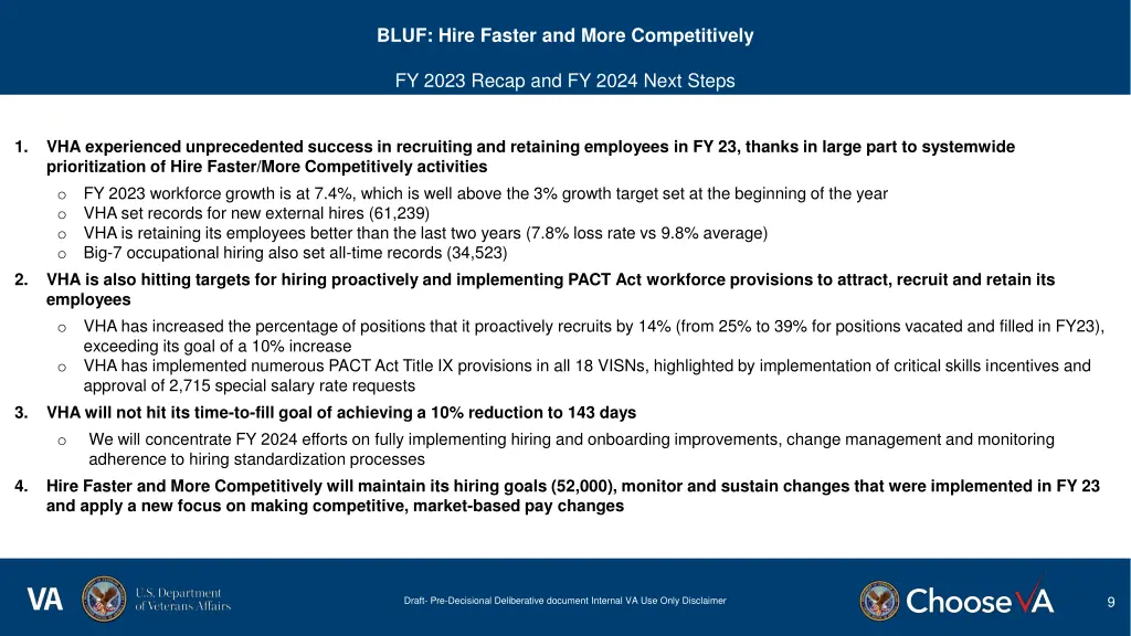 bluf hire faster and more competitively