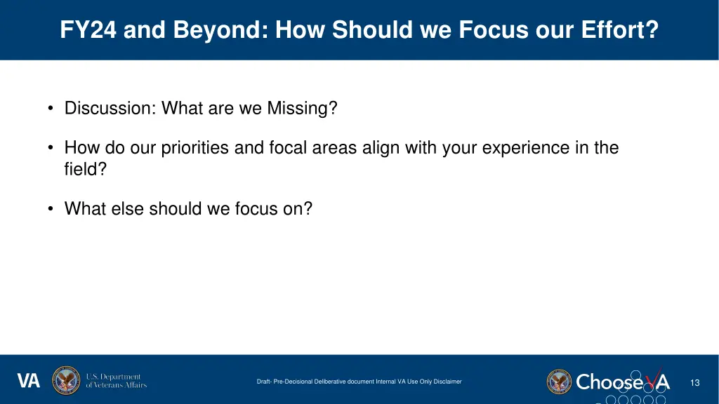 fy24 and beyond how should we focus our effort