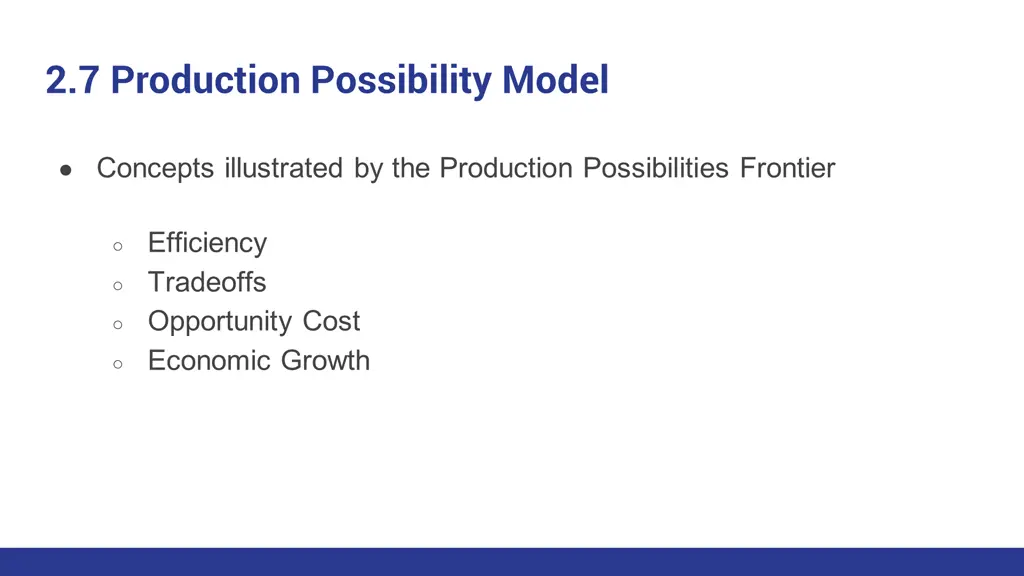 2 7 production possibility model