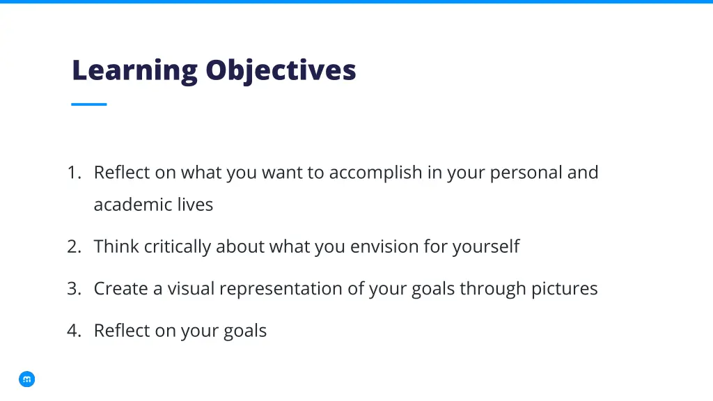 learning objectives