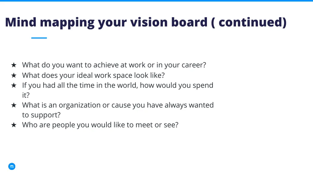 mind mapping your vision board continued