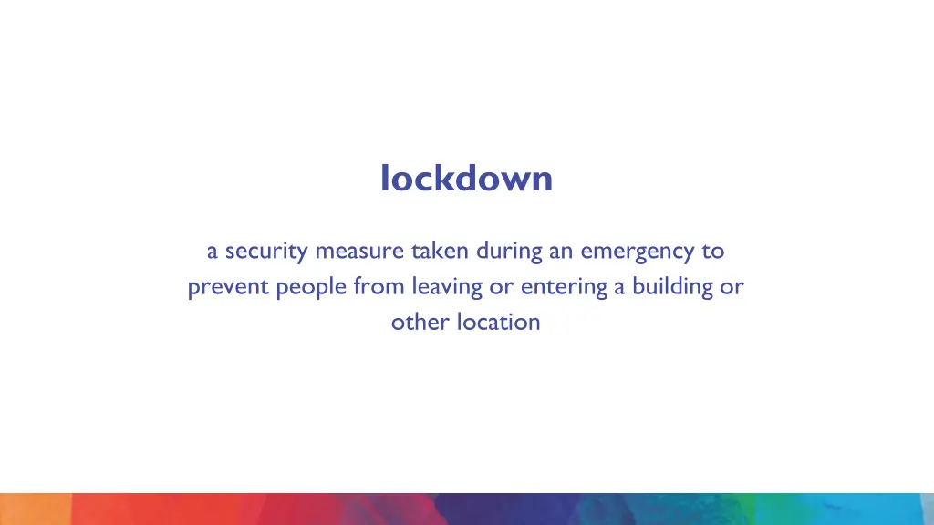 lockdown