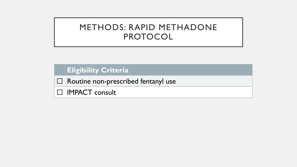 methods rapid methadone protocol