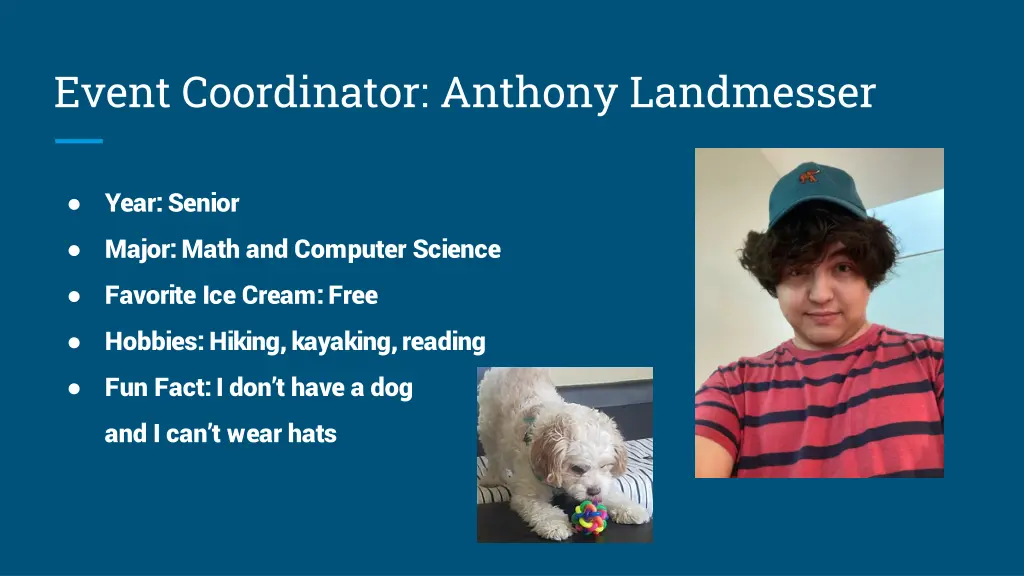 event coordinator anthony landmesser