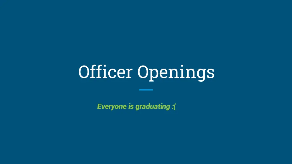 officer openings