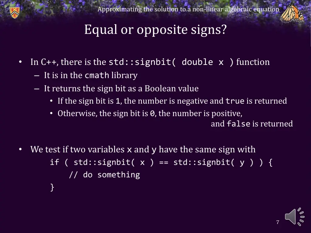 approximating the solution to a non linear 5