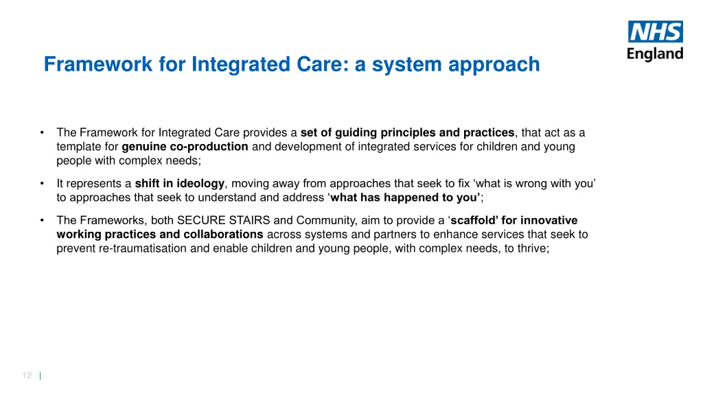 framework for integrated care a system approach