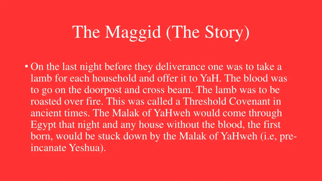 the maggid the story 5