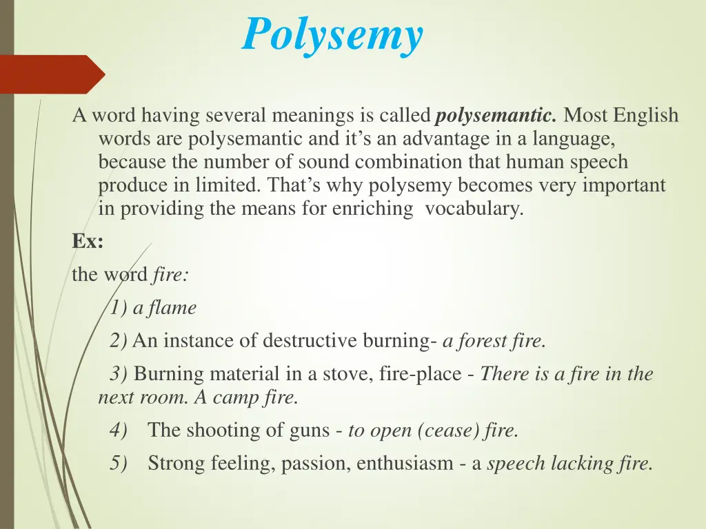 polysemy