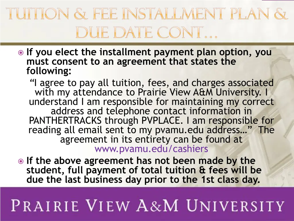 tuition fee installment plan tuition