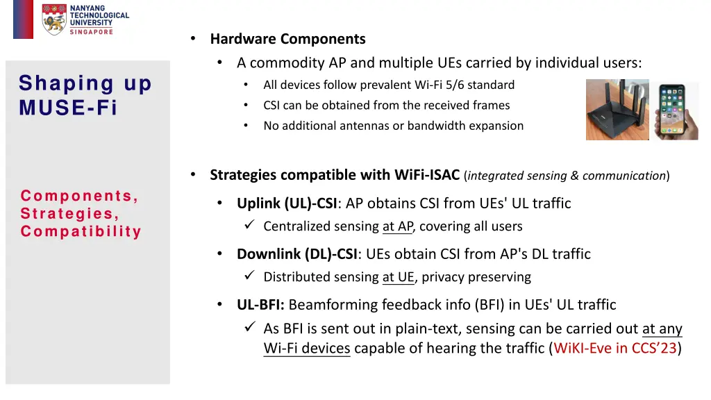 hardware components a commodity ap and multiple