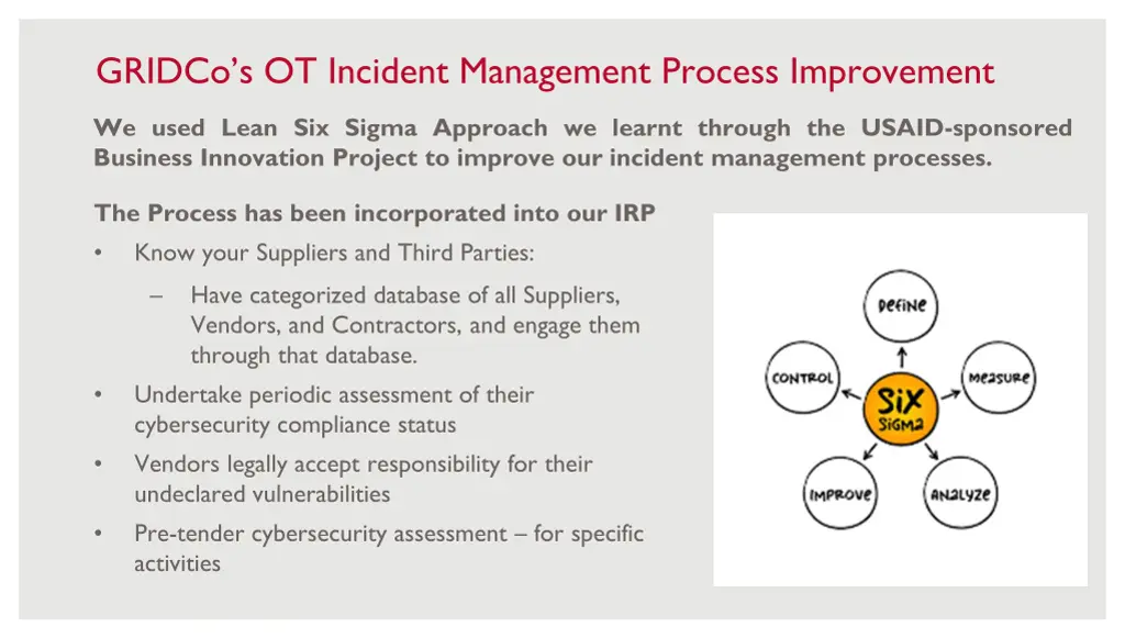 gridco s ot incident management process