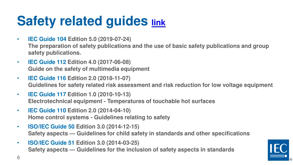 safety related guides link