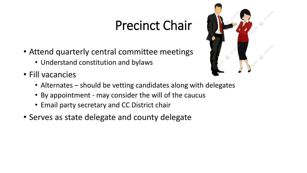 precinct chair precinct chair